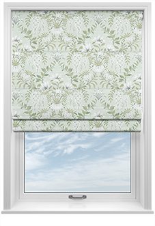 Laura Ashley Parterre, Sage - Twist&Fit Roman Blind